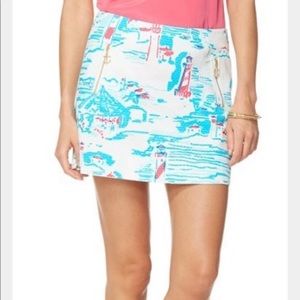 Lilly Pulitzer Tate Skirt Sz4 Watch Out Lighthouse